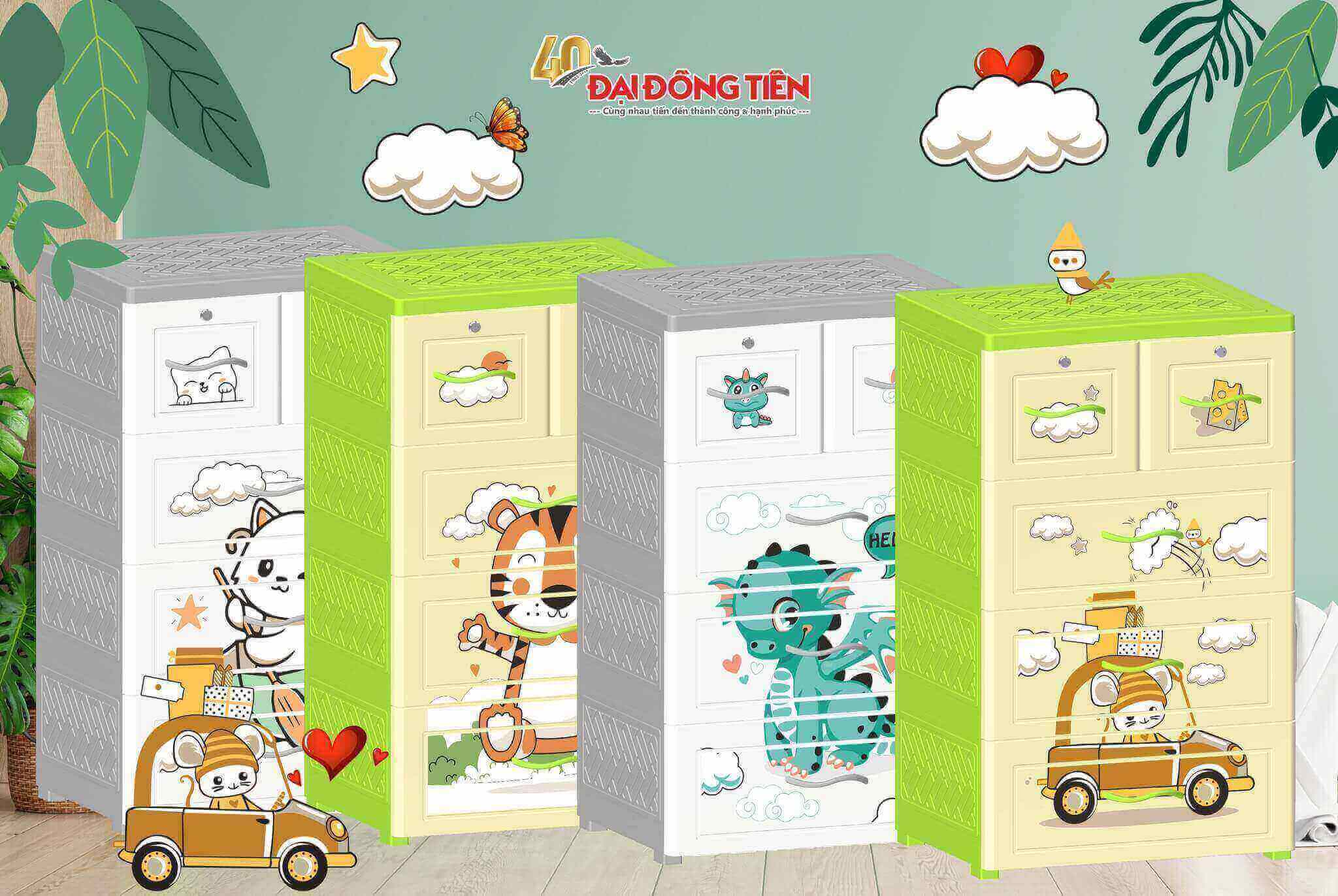 Tủ Nhựa Nova 12 Con Giáp Thêm Lựa Chọn Cho Bé 