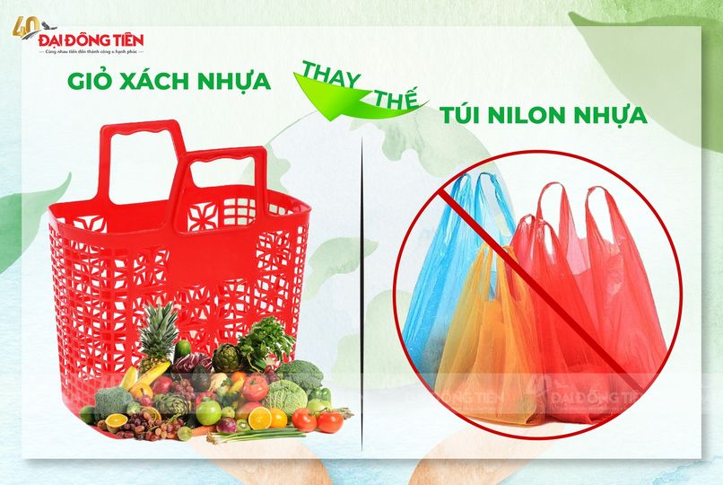Giỏ Xách Nhựa - Giải Pháp Thay Thế Túi Nylon Nhựa 