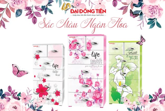 Tủ Nhựa Royal - Sắc Màu Ngàn Hoa 