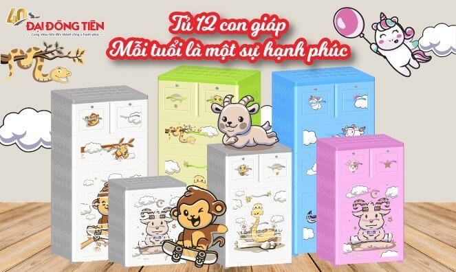 Đại Đồng Tiến Ra Mắt Tủ Nhựa Nova 12 Con Giáp Bắt Mắt