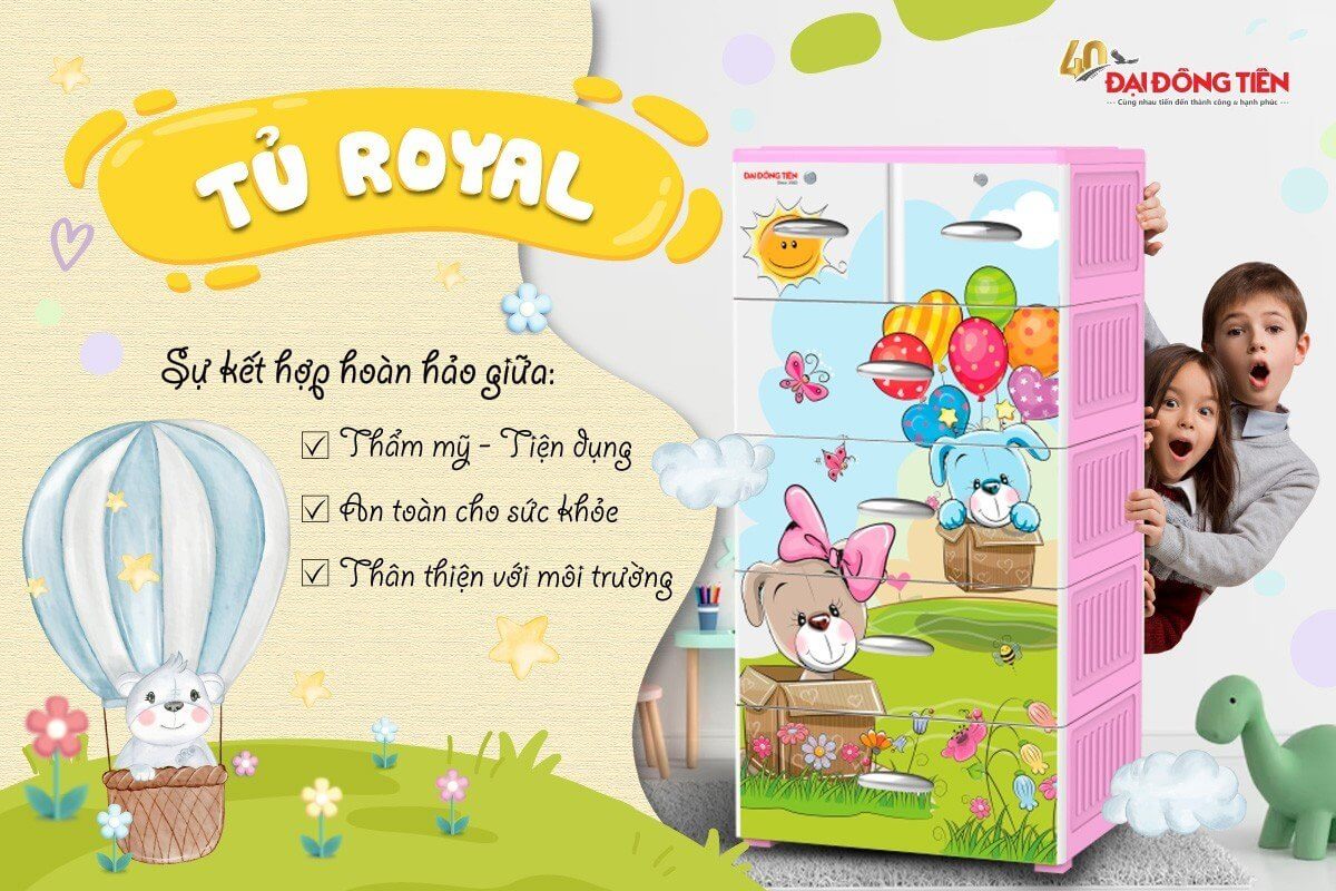 Tủ Nhựa Royal - Sự Kết Hợp Hoàn Hảo Giữa Tính Thẩm Mỹ Và Tính Tiện Dụng