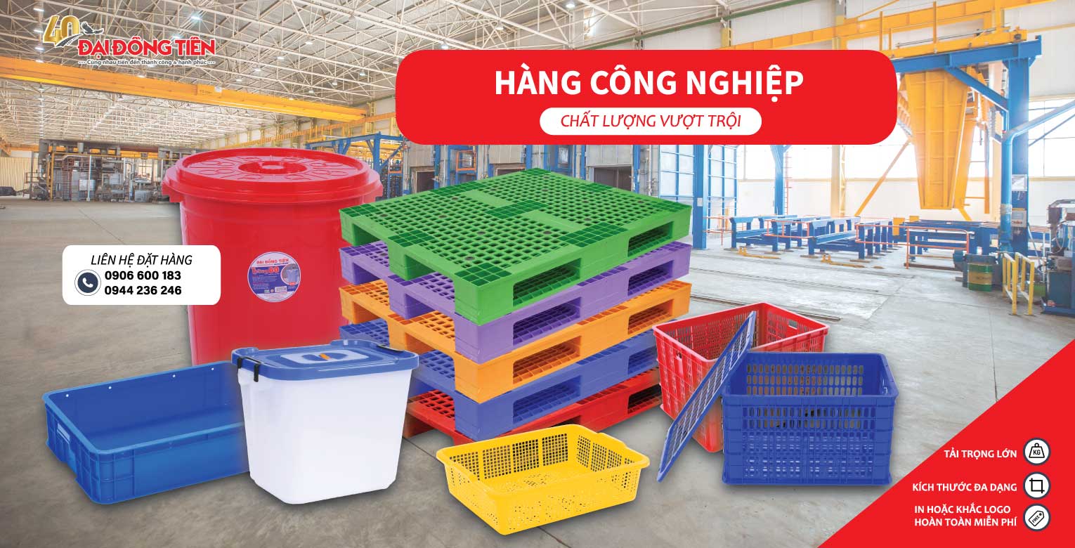 SÓNG NHỰA PALLET CÔNG NGHIỆP 