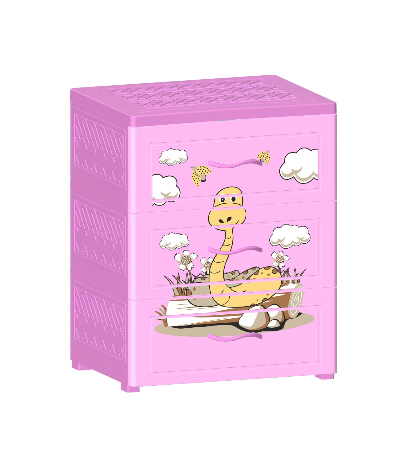 Tủ Nhựa 3 Ngăn Nova Rắn Leo Cây T1727-3