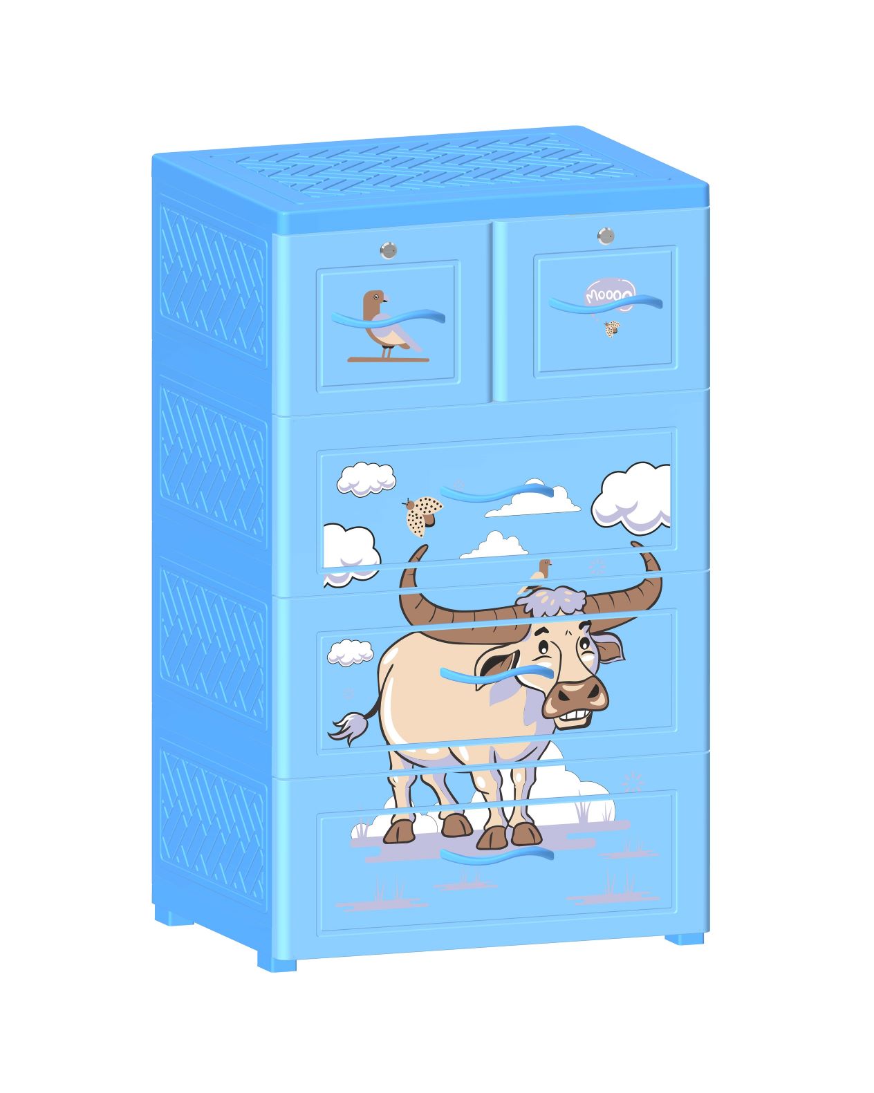 Tủ Nhựa Đại Đồng Tiến Nova Trâu Cười T1727-4