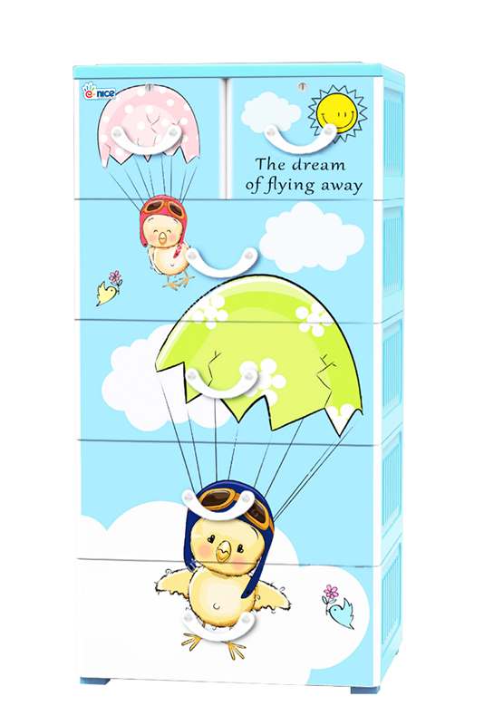 Tủ Nhựa Quần Áo Royal Nhỏ Gà Con Nhảy Dù