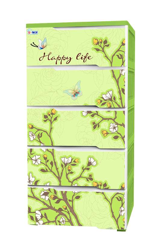 Tủ Quần Áo Nhựa Royal P Hoa Trà Chịu Lực Tốt