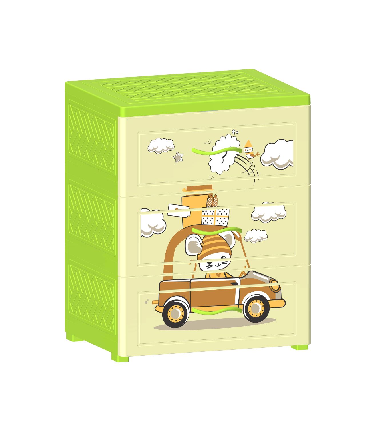 Tủ Nhựa 3 Ngăn Nova Chuột Lái Xe T1727-3