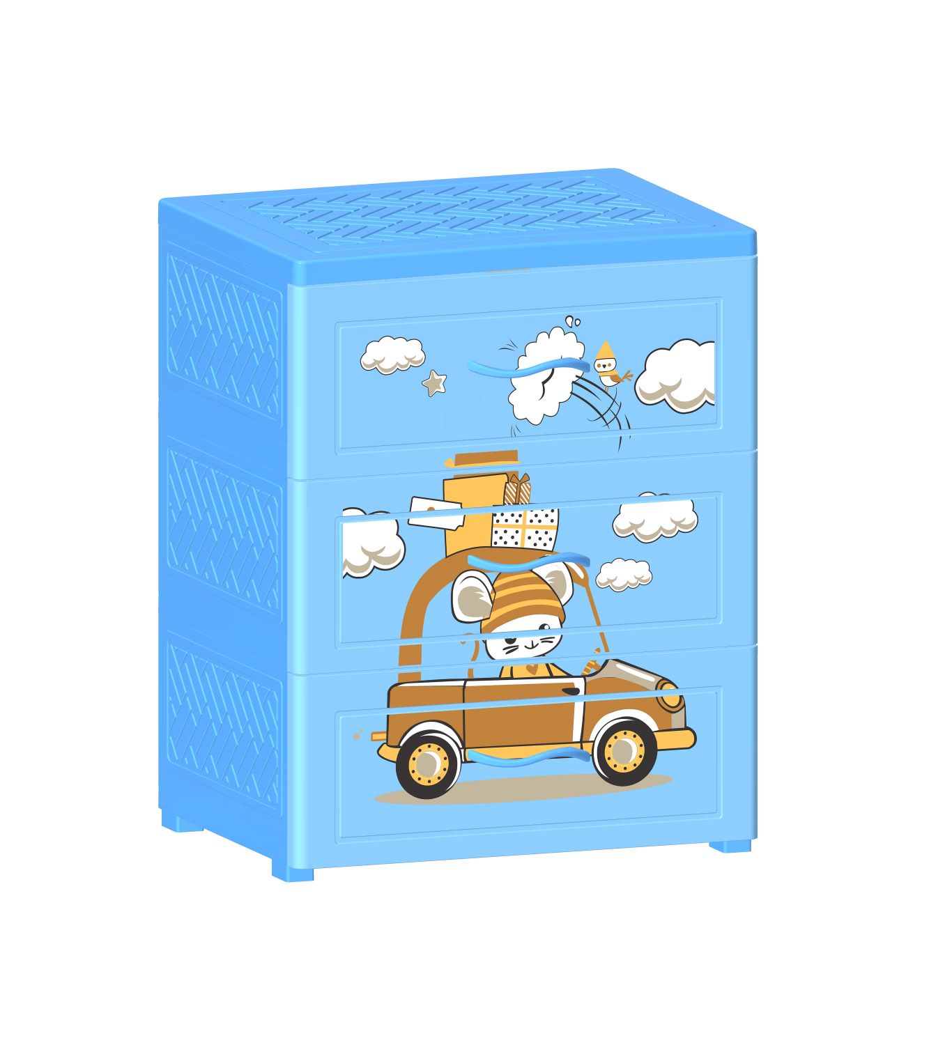 Tủ Nhựa 3 Ngăn Nova Chuột Lái Xe T1727-3