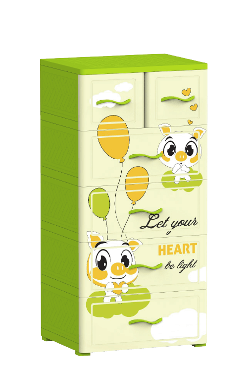 Tủ Nhựa Cho Bé Nova 2.0 Heo Con Thả Bóng