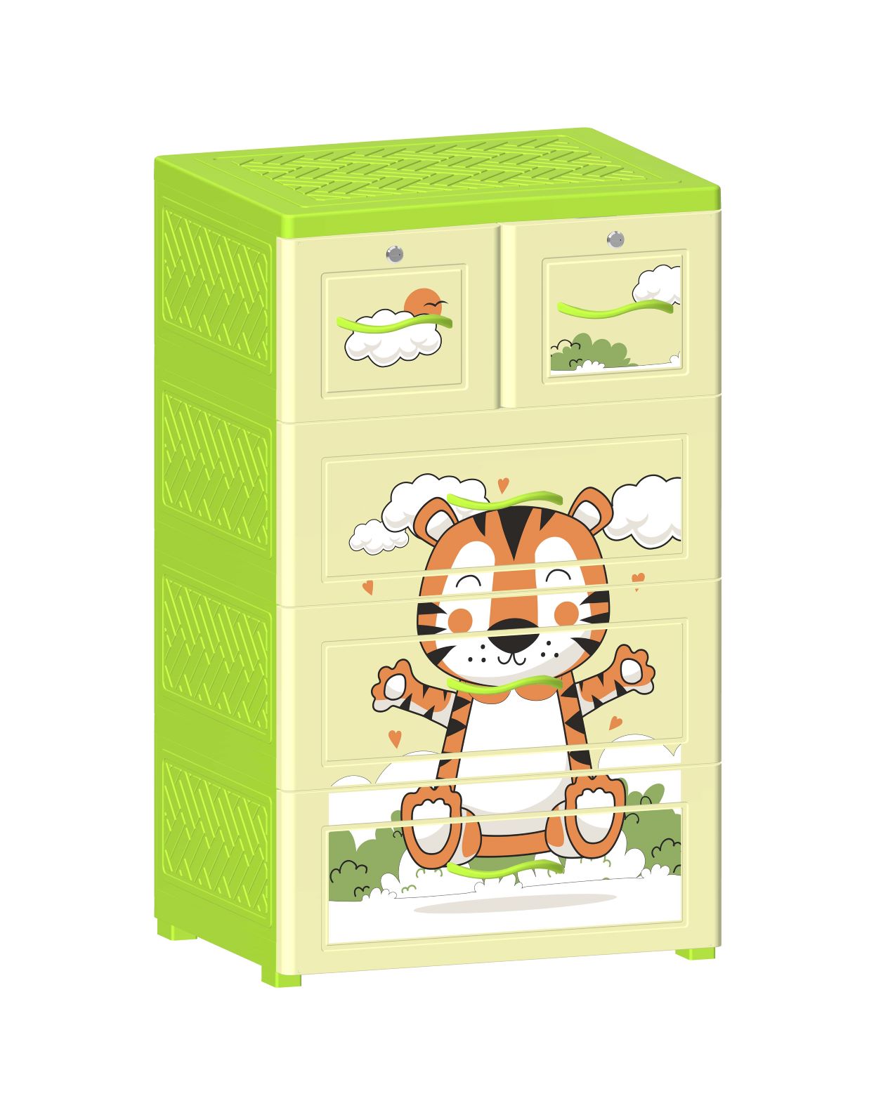 Tủ Nhựa 4 Tầng Nova Hổ Con T1727-4