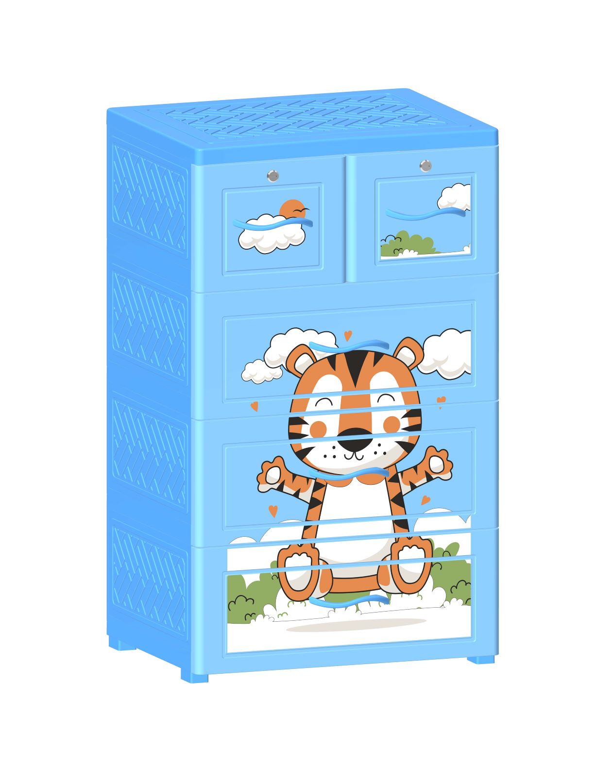 Tủ Nhựa 4 Tầng Nova Hổ Con T1727-4