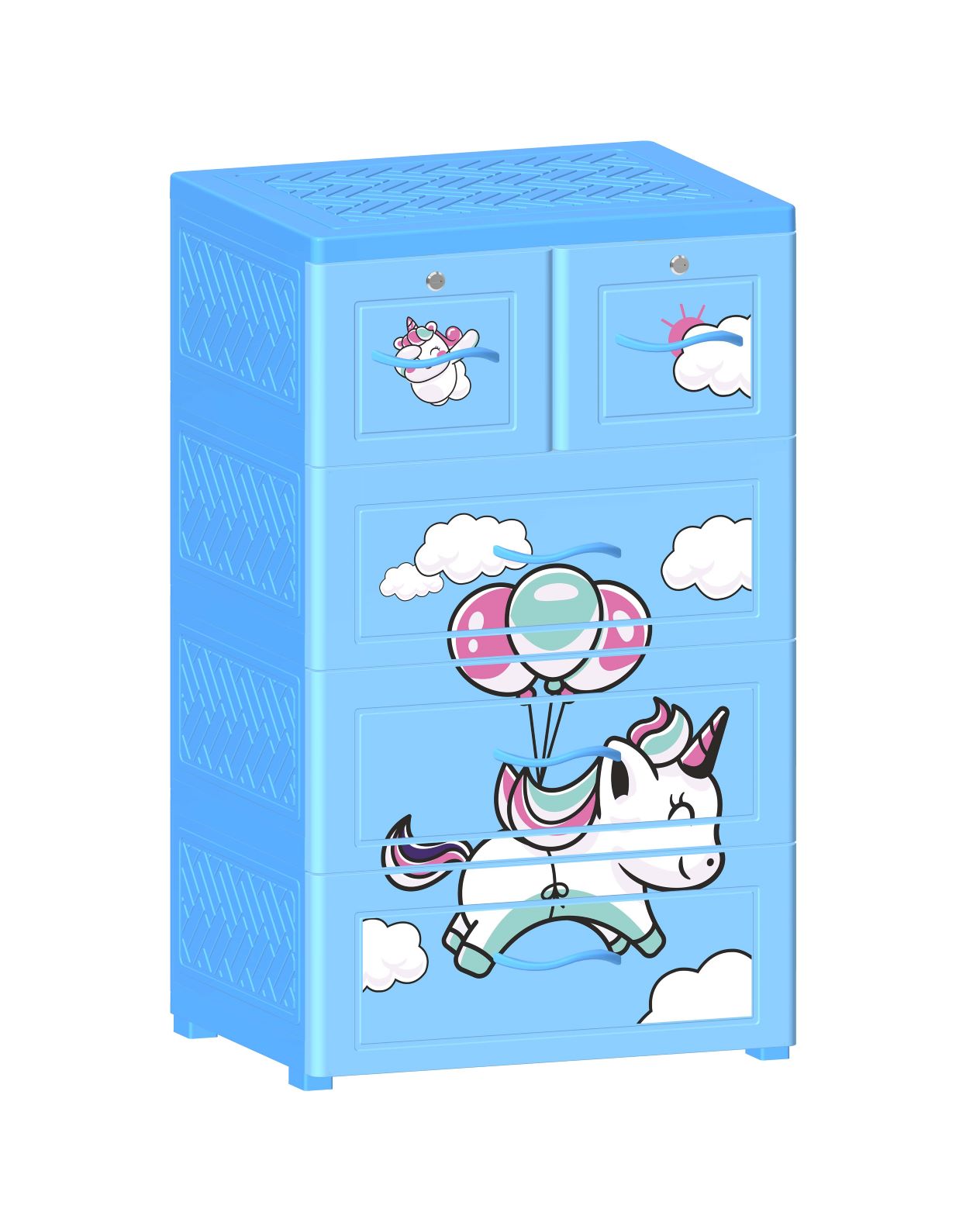 Tủ Nhựa Nova 4 Ngăn Ngựa Cưỡi Mây T1727-4