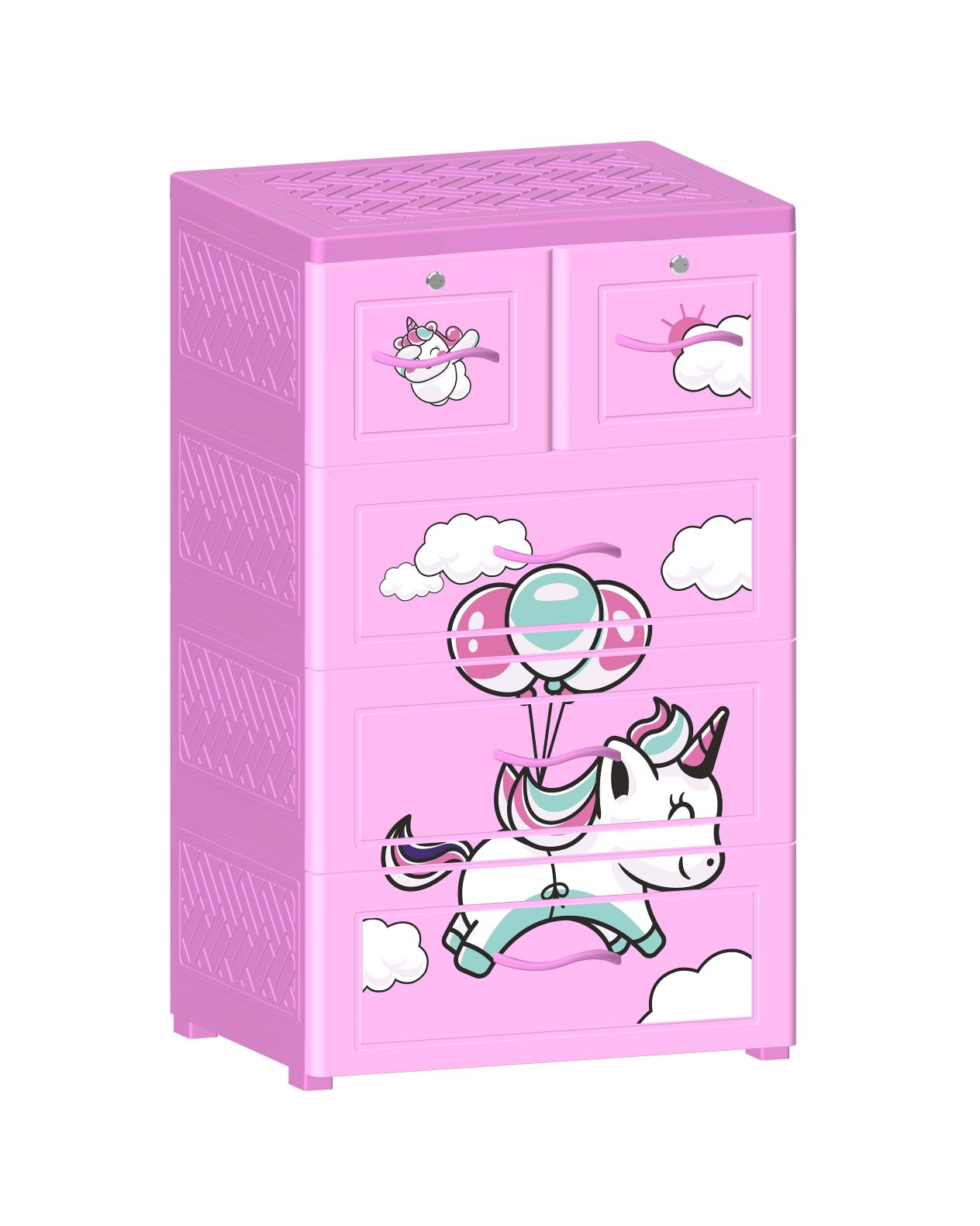 Tủ Nhựa Nova 4 Ngăn Ngựa Cưỡi Mây T1727-4