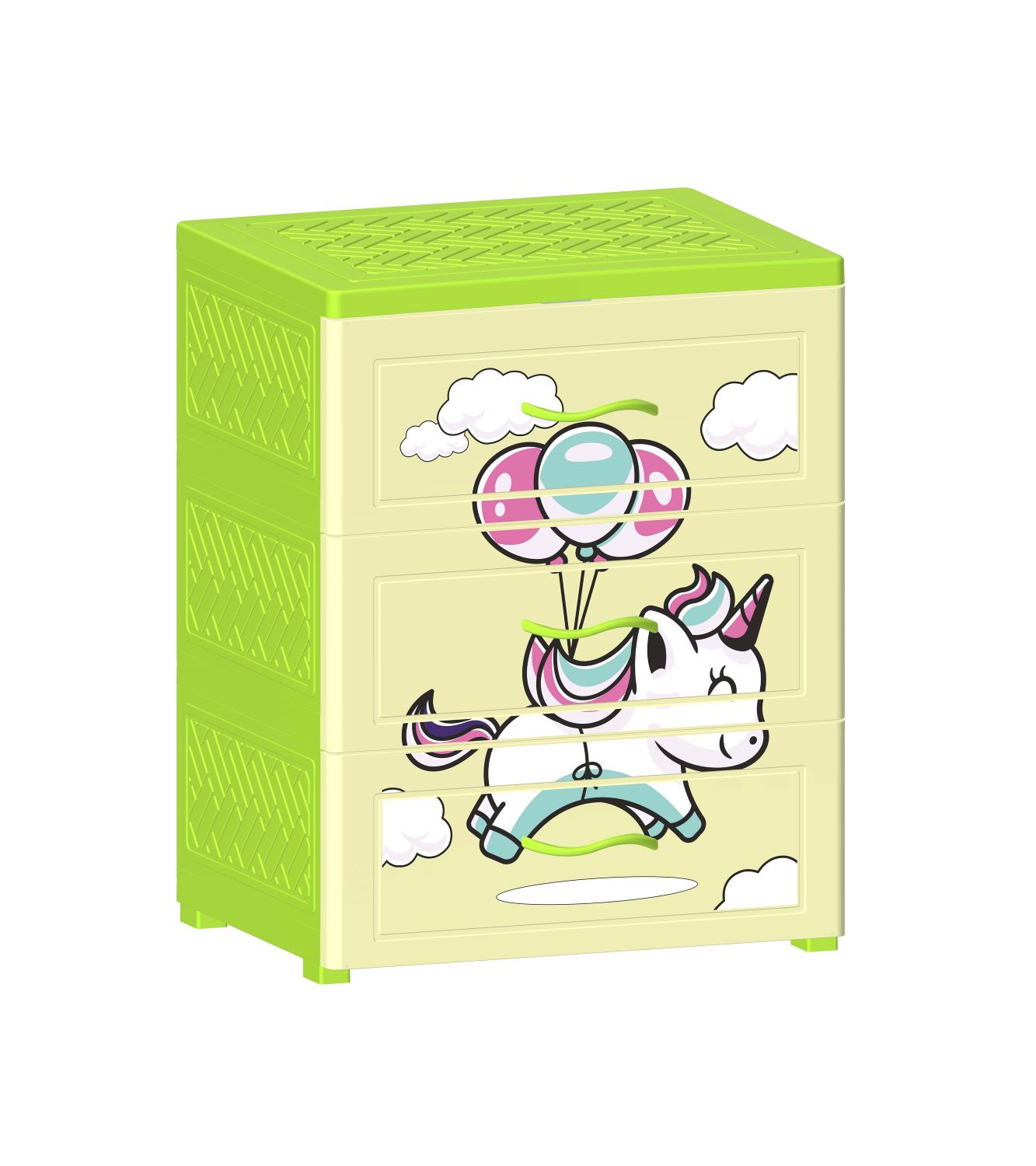 Tủ Nhựa Nova Ngựa Cưỡi Mây 3 Ngăn T1727-3