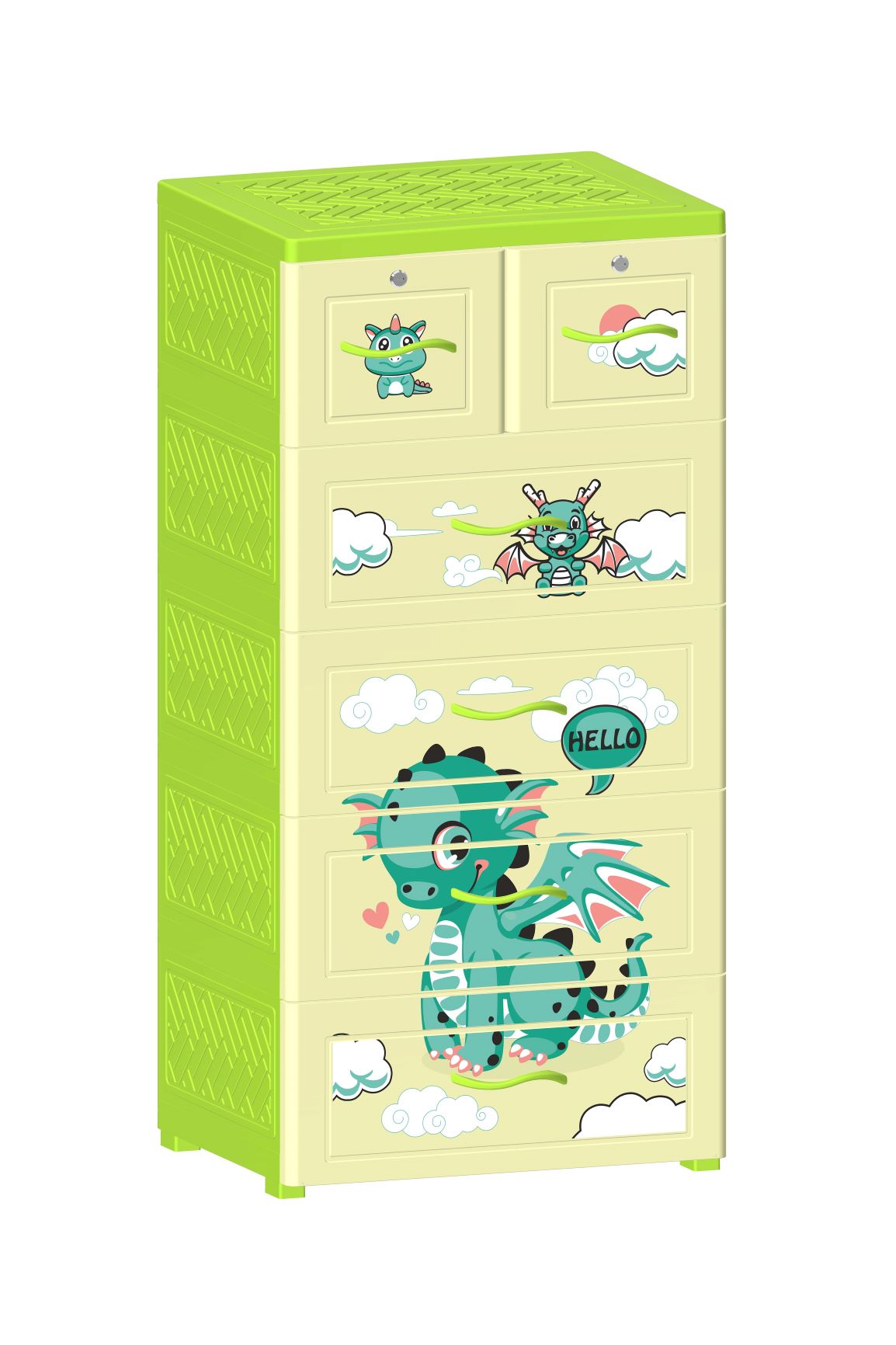 Tủ Nova 5 Ngăn Rồng Xanh T1727-5